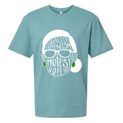 Feminism Equality Protest Vote Ruth Bader Ginsburg Sueded Cloud Jersey T-Shirt