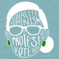 Feminism Equality Protest Vote Ruth Bader Ginsburg Sueded Cloud Jersey T-Shirt