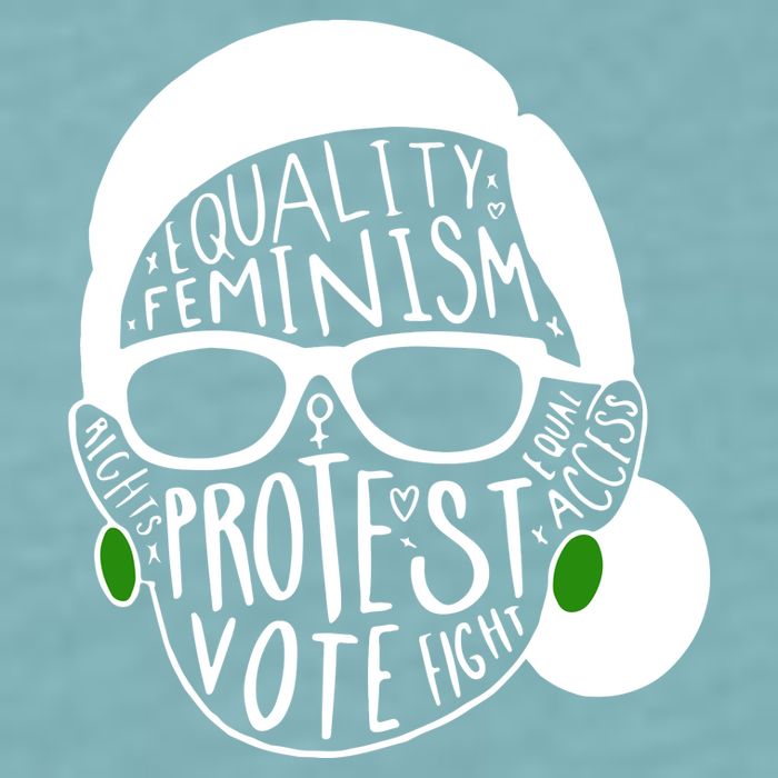 Feminism Equality Protest Vote Ruth Bader Ginsburg Sueded Cloud Jersey T-Shirt