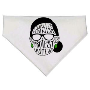 Feminism Equality Protest Vote Ruth Bader Ginsburg USA-Made Doggie Bandana