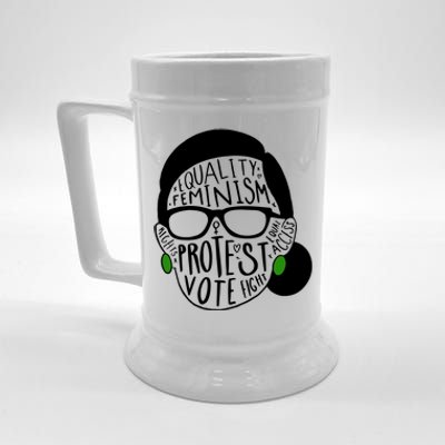 Feminism Equality Protest Vote Ruth Bader Ginsburg Beer Stein