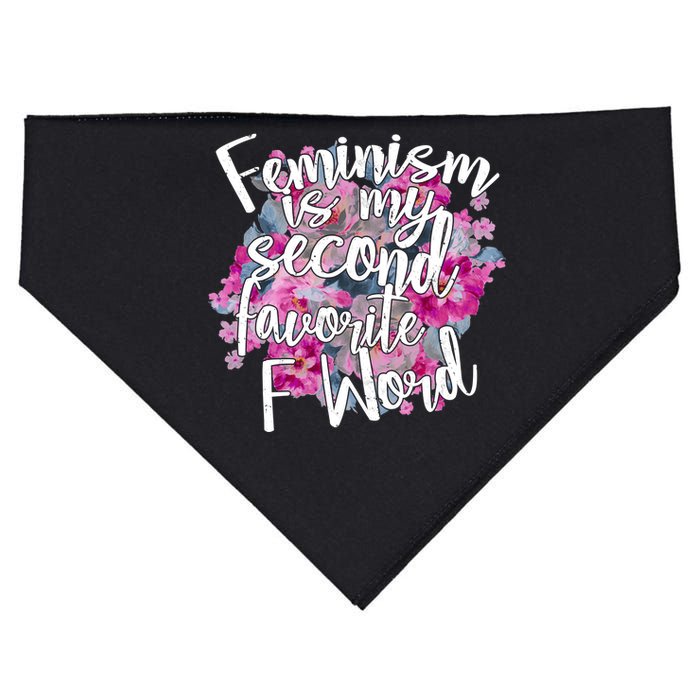 Feminism Is My Second Favorite F Word USA-Made Doggie Bandana