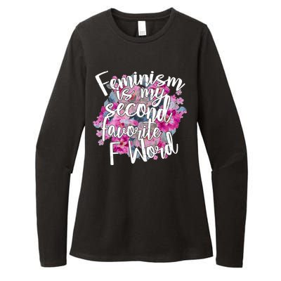 Feminism Is My Second Favorite F Word Womens CVC Long Sleeve Shirt