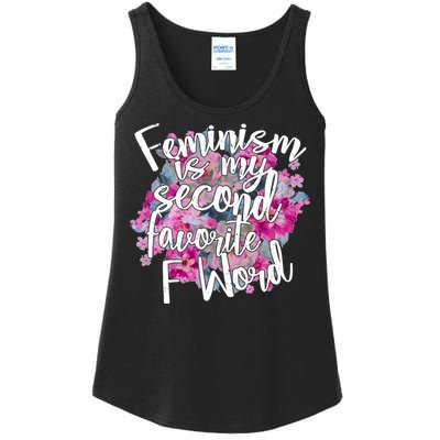 Feminism Is My Second Favorite F Word Ladies Essential Tank