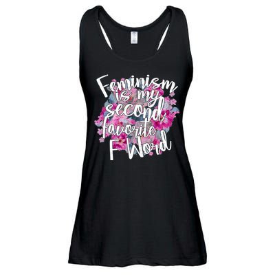 Feminism Is My Second Favorite F Word Ladies Essential Flowy Tank