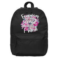 Feminism Is My Second Favorite F Word 16 in Basic Backpack