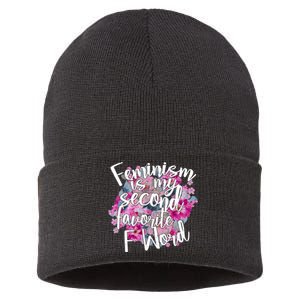 Feminism Is My Second Favorite F Word Sustainable Knit Beanie