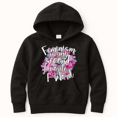 Feminism Is My Second Favorite F Word Kids Hoodie
