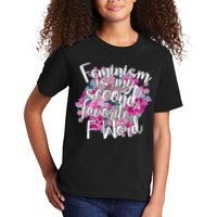 Feminism Is My Second Favorite F Word Kids T-Shirt