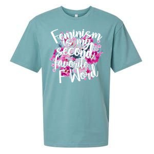 Feminism Is My Second Favorite F Word Sueded Cloud Jersey T-Shirt