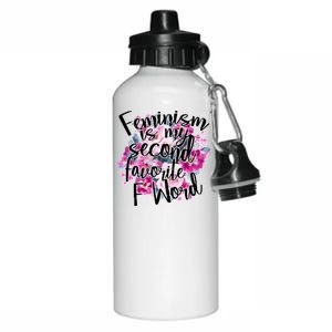 Feminism Is My Second Favorite F Word Aluminum Water Bottle