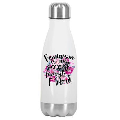 Feminism Is My Second Favorite F Word Stainless Steel Insulated Water Bottle