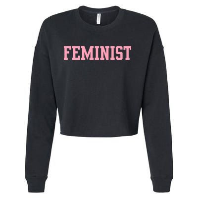 Feminist Cropped Pullover Crew