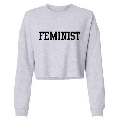 Feminist Cropped Pullover Crew