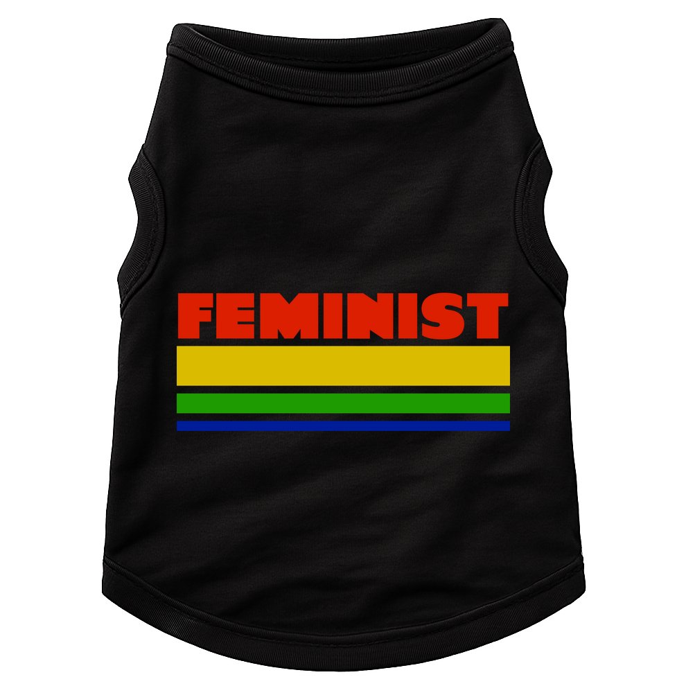 Feminist 70's Classic Logo Doggie Tank