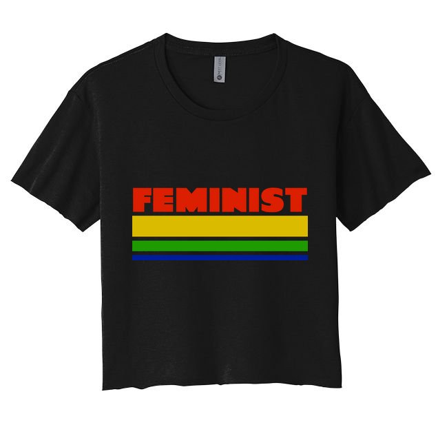 Feminist 70's Classic Logo Crop Top