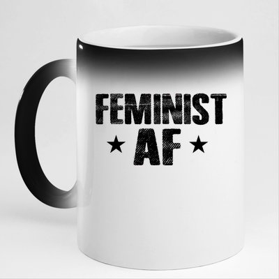 Feminist AF 11oz Black Color Changing Mug