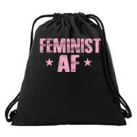 Feminist AF Drawstring Bag