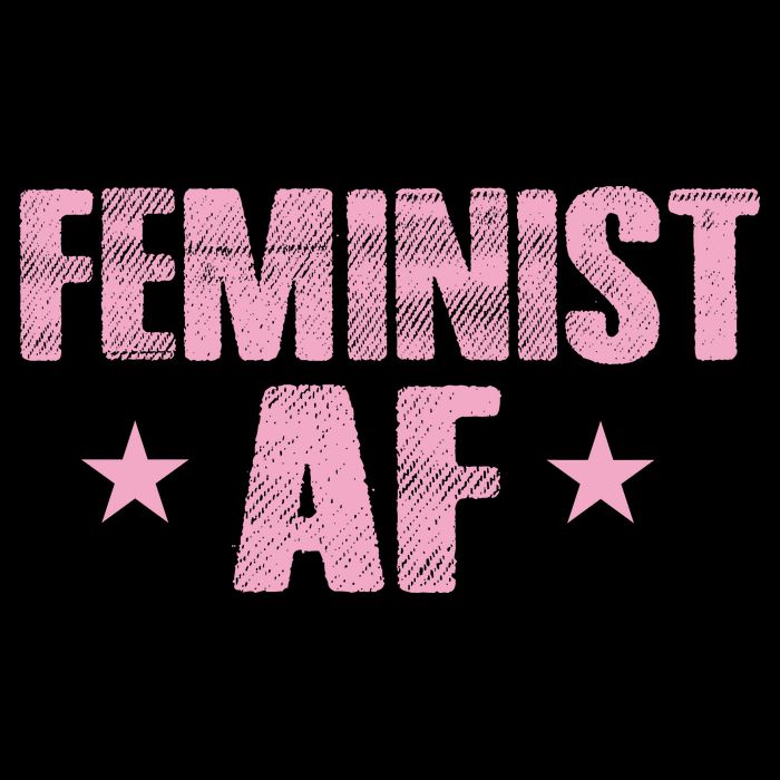 Feminist AF Drawstring Bag