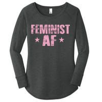 Feminist AF Women's Perfect Tri Tunic Long Sleeve Shirt