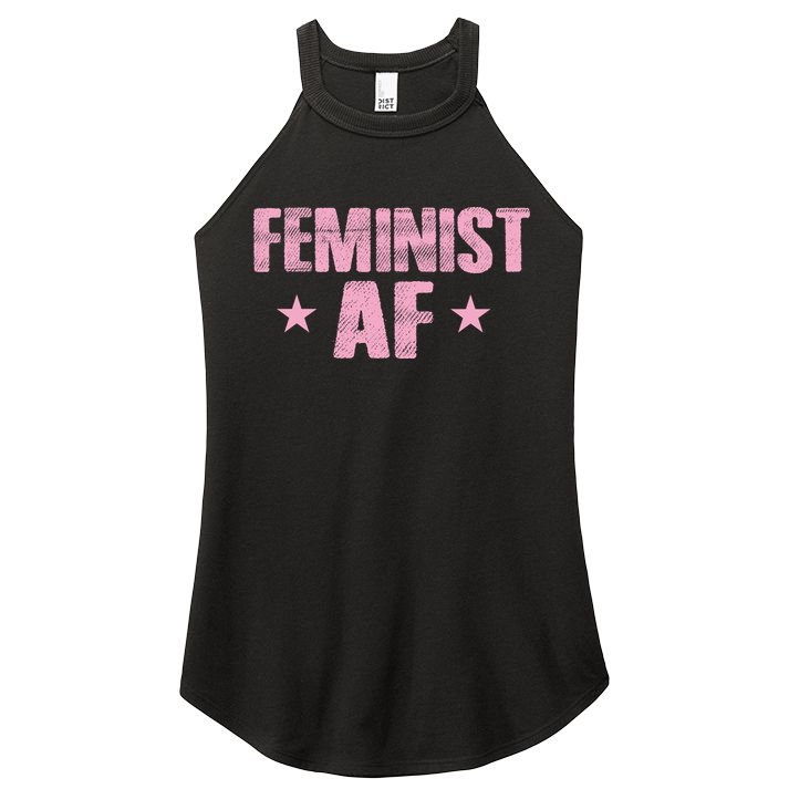 Feminist AF Women's Perfect Tri Rocker Tank