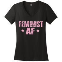 Feminist AF Women's V-Neck T-Shirt