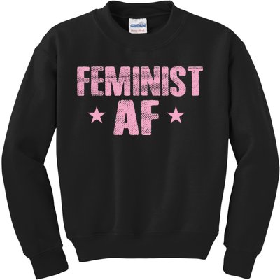 Feminist AF Kids Sweatshirt