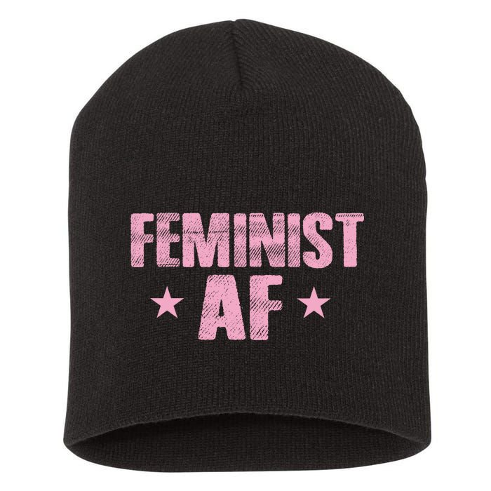 Feminist AF Short Acrylic Beanie