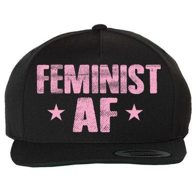 Feminist AF Wool Snapback Cap