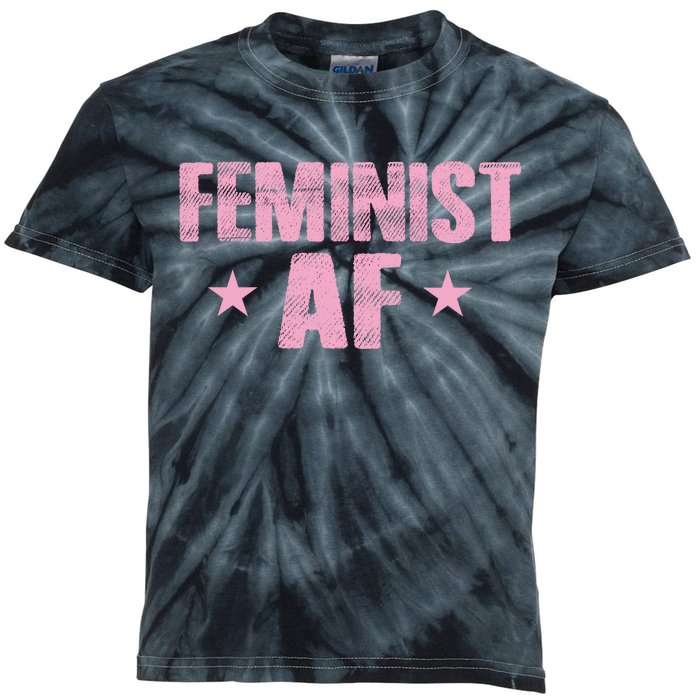 Feminist AF Kids Tie-Dye T-Shirt