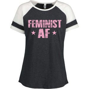 Feminist AF Enza Ladies Jersey Colorblock Tee