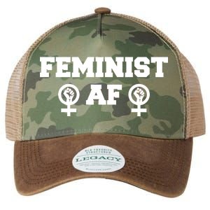 Feminist AF Women's Rights Fist Logo Legacy Tie Dye Trucker Hat