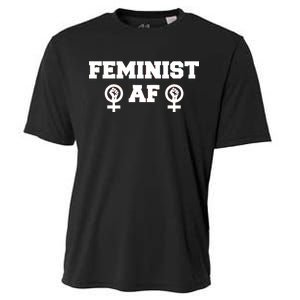 Feminist AF Women's Rights Fist Logo Cooling Performance Crew T-Shirt