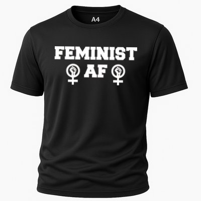 Feminist AF Women's Rights Fist Logo Performance Shirt