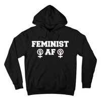 Feminist AF Women's Rights Fist Logo Hoodie