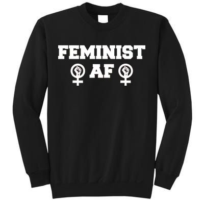 Feminist AF Women's Rights Fist Logo Sweatshirt