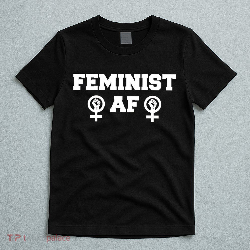 Feminist AF Women's Rights Fist Logo T-Shirt