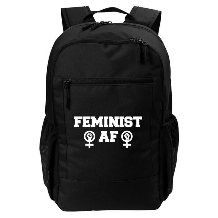 Feminist AF Women's Rights Fist Logo Backpack