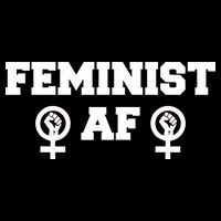 Feminist AF Women's Rights Fist Logo Button