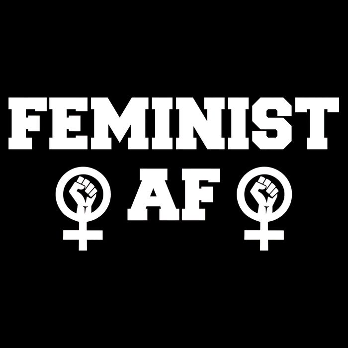 Feminist AF Women's Rights Fist Logo Button