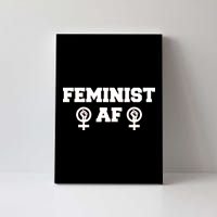 Feminist AF Women's Rights Fist Logo Canvas