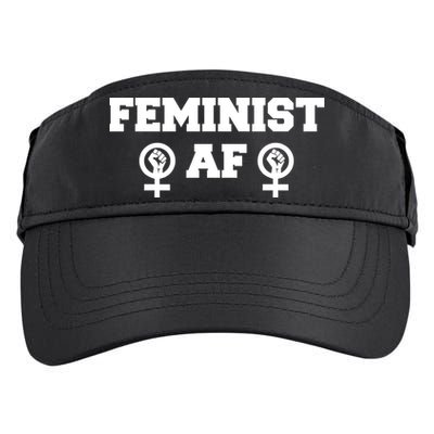 Feminist AF Women's Rights Fist Logo Adult Drive Performance Visor