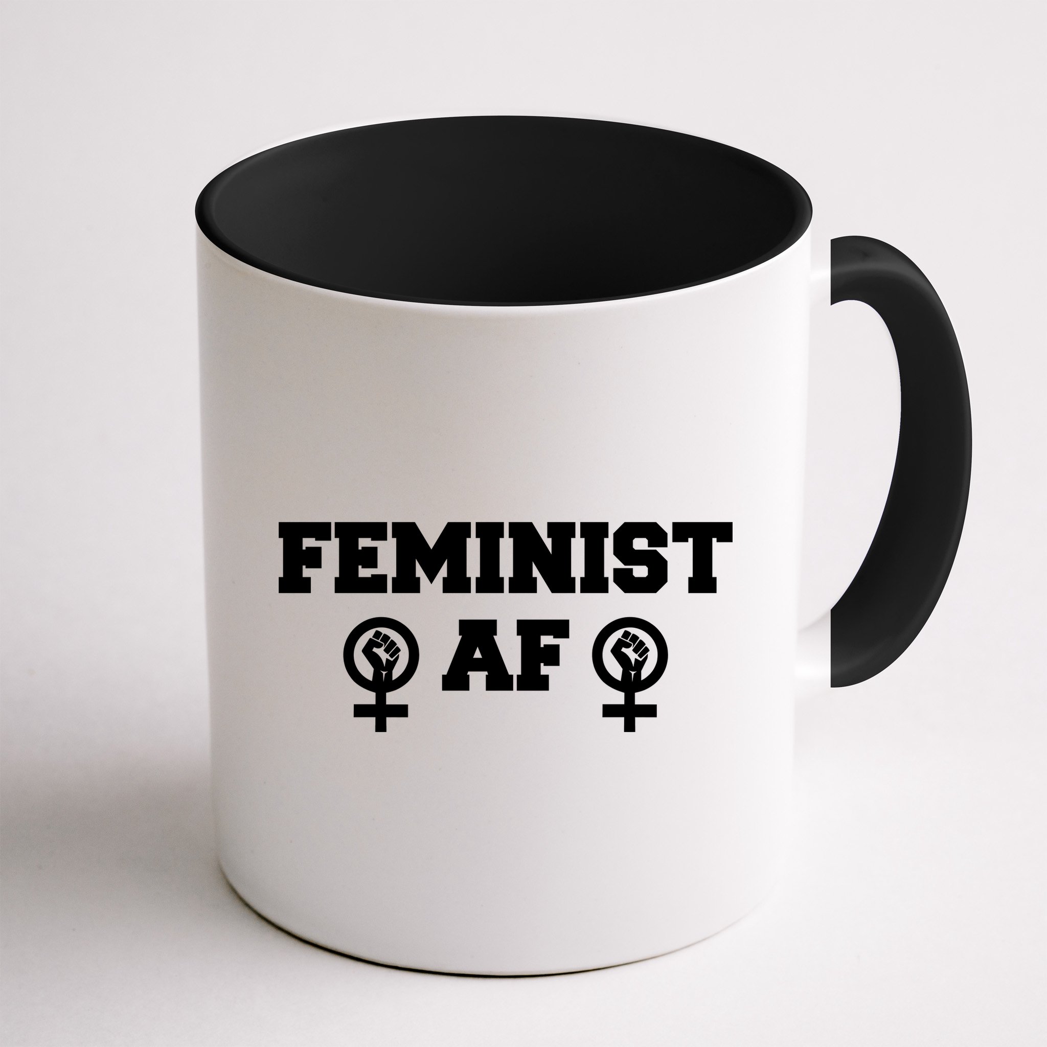 Feminist AF Women's Rights Fist Logo Mug