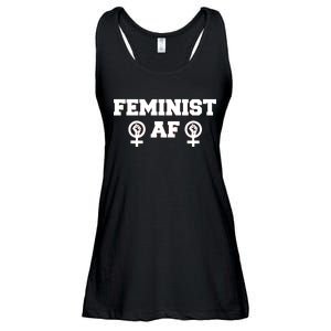 Feminist AF Women's Rights Fist Logo Ladies Essential Flowy Tank