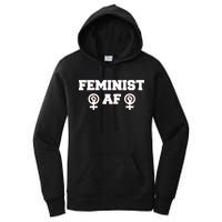 Feminist AF Women's Rights Fist Logo Women's Pullover Hoodie