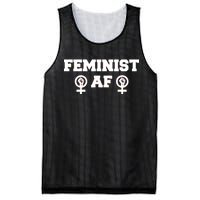 Feminist AF Women's Rights Fist Logo Mesh Reversible Basketball Jersey Tank