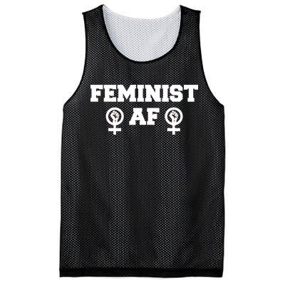 Feminist AF Women's Rights Fist Logo Mesh Reversible Basketball Jersey Tank