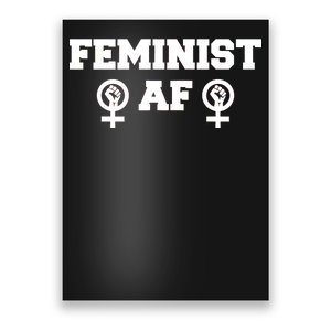 Feminist AF Women's Rights Fist Logo Poster