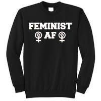 Feminist AF Women's Rights Fist Logo Tall Sweatshirt