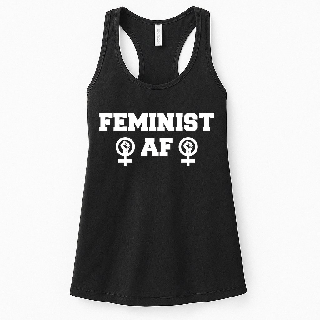 Feminist AF Women's Rights Fist Logo Womens Tank Top